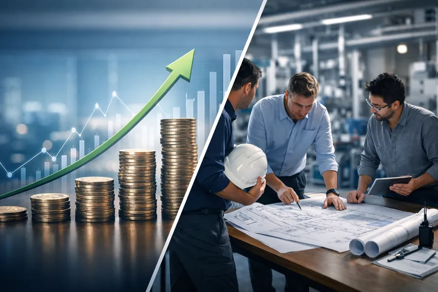 عائد الاستثمار في مشاريع MEP، تكلفة التعطّل downtime cost، تكلفة دورة الحياة TCO، إدارة أصحاب المصلحة، إدارة التغييرات change control، تنفيذ MEP داخل منشآت